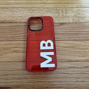Casetify iPhone 13 Pro Red Custom Case